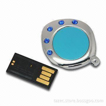 USB Flash Drive with 64MB to 32GB Capacity/10 Years Data Retention, Support Plug-and-play Function